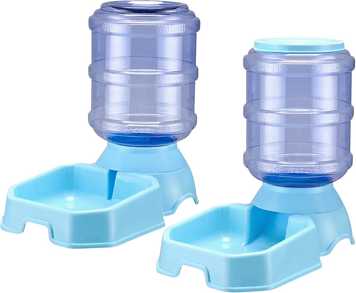 Pet Feeder and Water Food Dispenser Automatic for Dogs Cats, 100% BPA-Free, Gravity Refill, Easily Clean, Self Feeding for Small Large Pets Puppy Kitten Rabbit Bunny